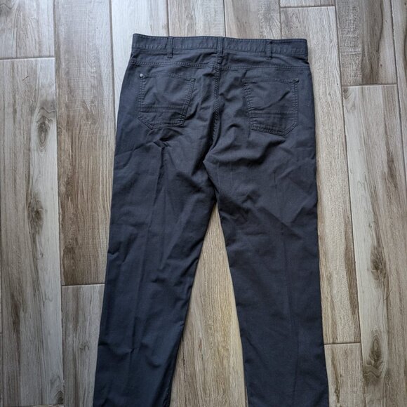 Kenneth Cole Reaction Men’s Pants 36x30 Gray Cotton Stretch Casual Chinos - Picture 2 of 8